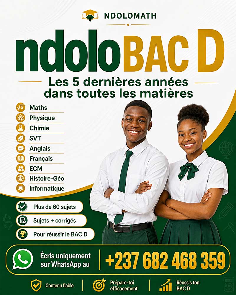 NdoloBAC D - Un seul fascicule pour préparer le BAC D
