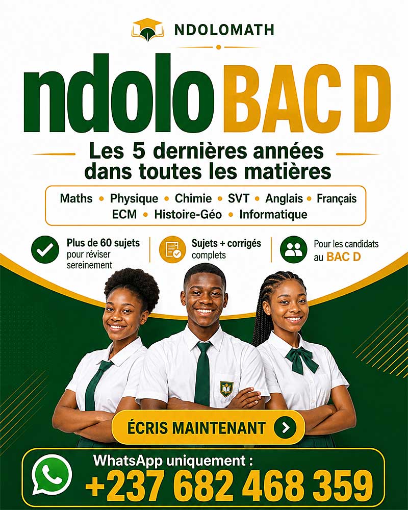 NdoloBAC D - Tout le BAC D à petit prix dans un seul Bord complet