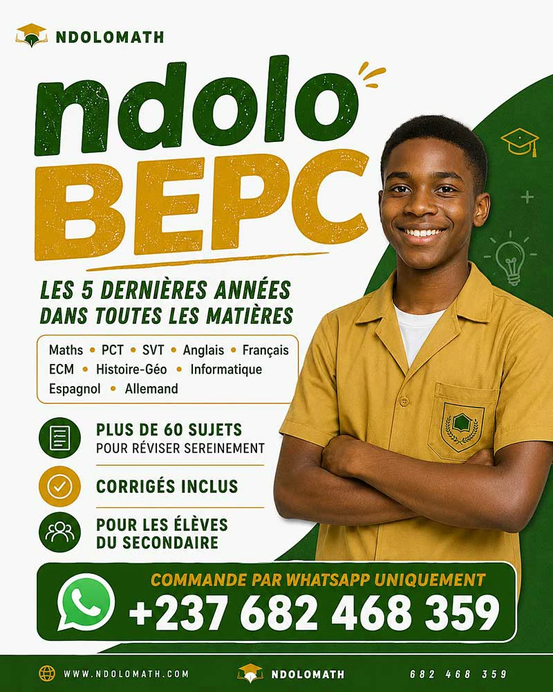 NdoloBEPC - Sujets et corrigés