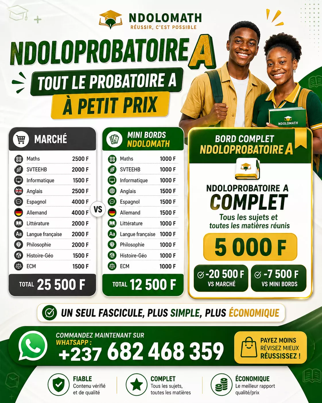 NdoloProbatoire A - Commande sur WhatsApp