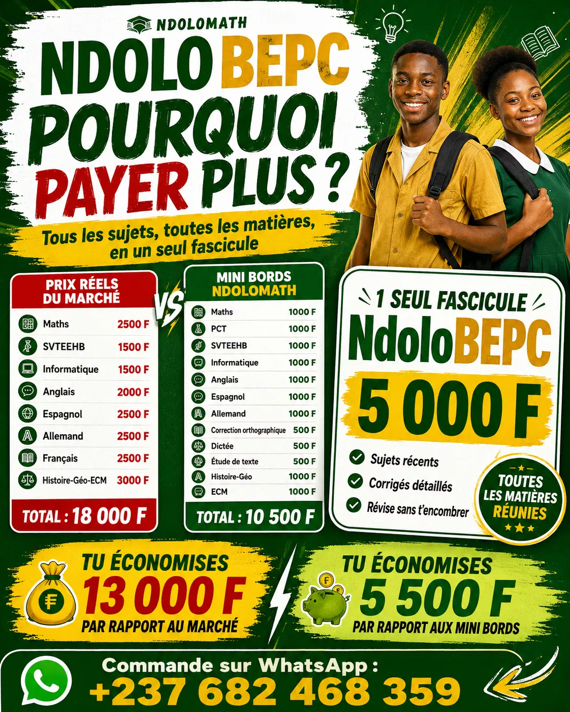 NdoloBEPC - Préparer le BEPC à petit prix