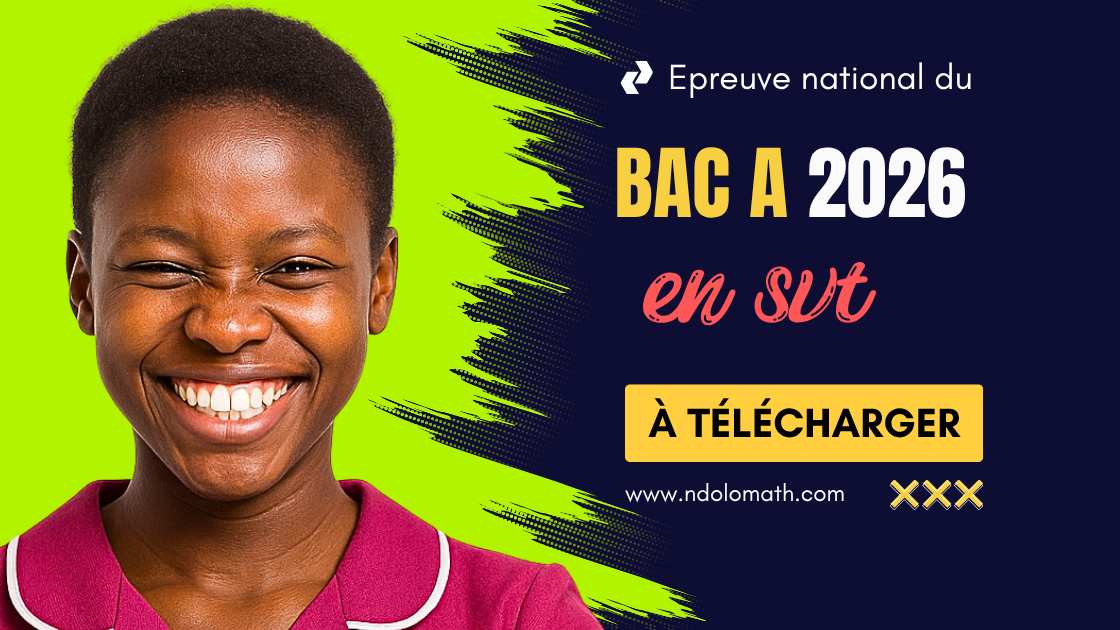 Épreuve de SVT au BAC A 2026