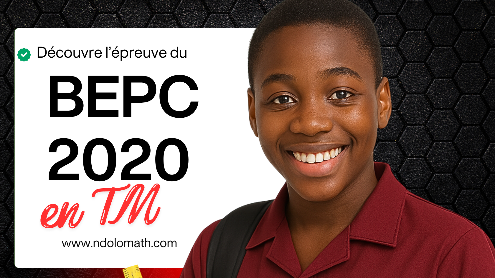 Épreuve de travail manuel au BEPC 2020