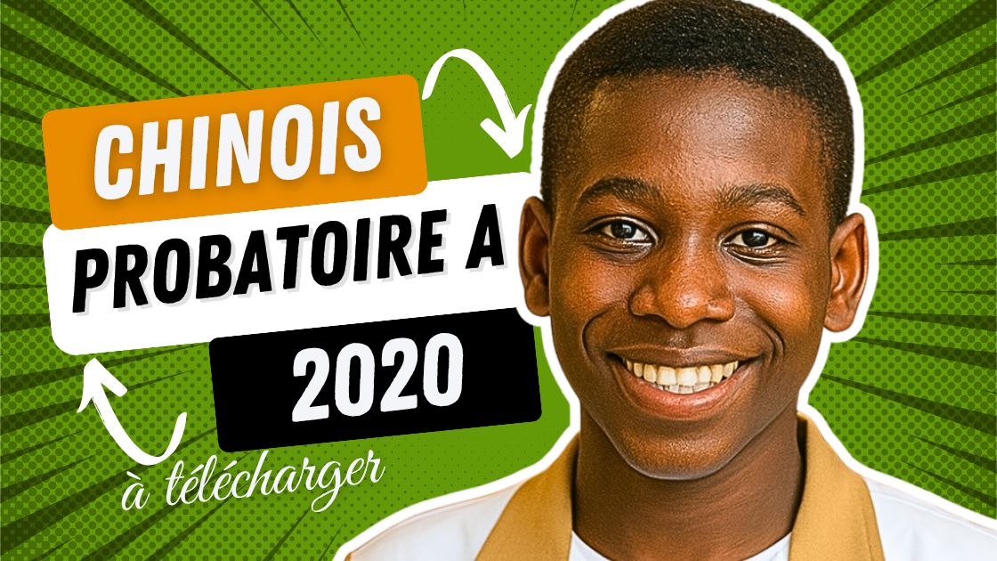 Épreuve de chinois au Probatoire A 2020