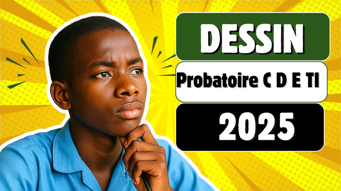 Épreuve de dessin au Probatoire C, D, E et TI 2025