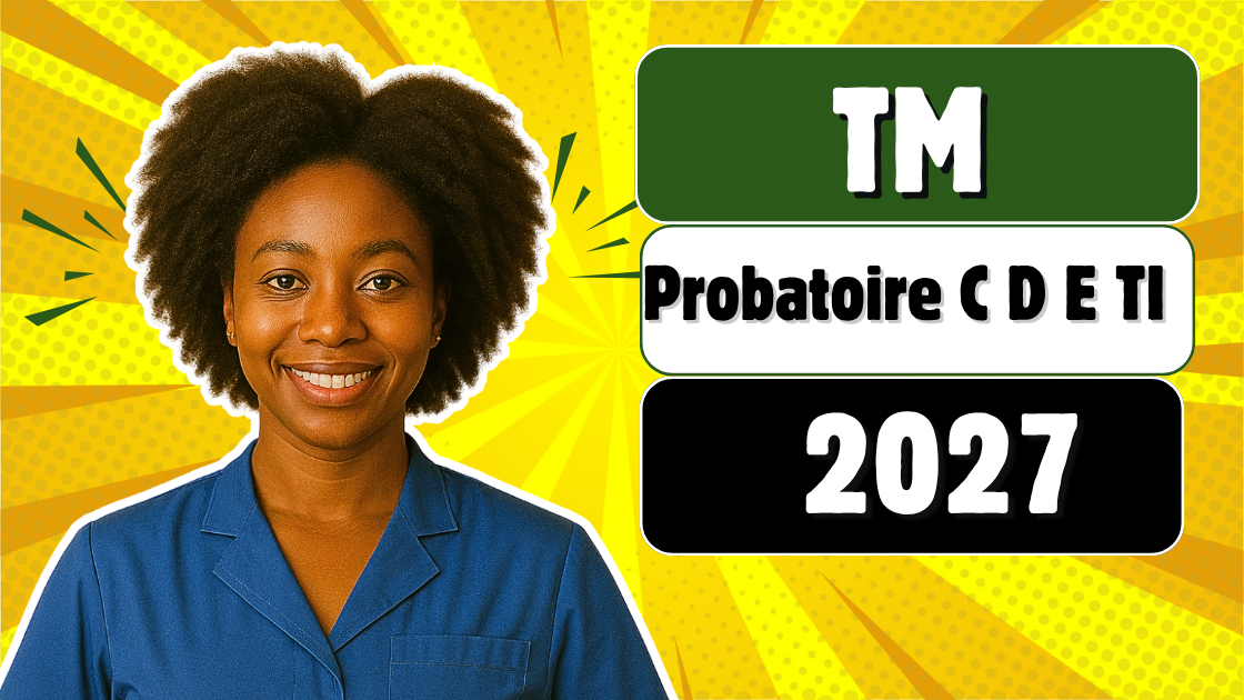 Épreuve de travail manuel au Probatoire C, D, E et TI 2027