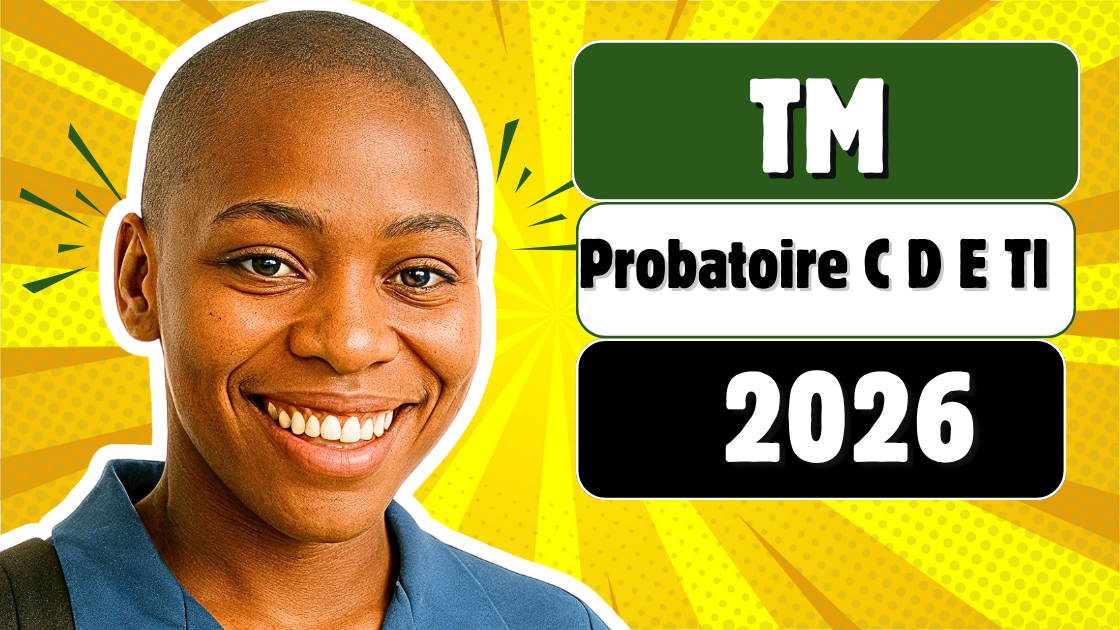 Épreuve de travail manuel au Probatoire C, D, E et TI 2026