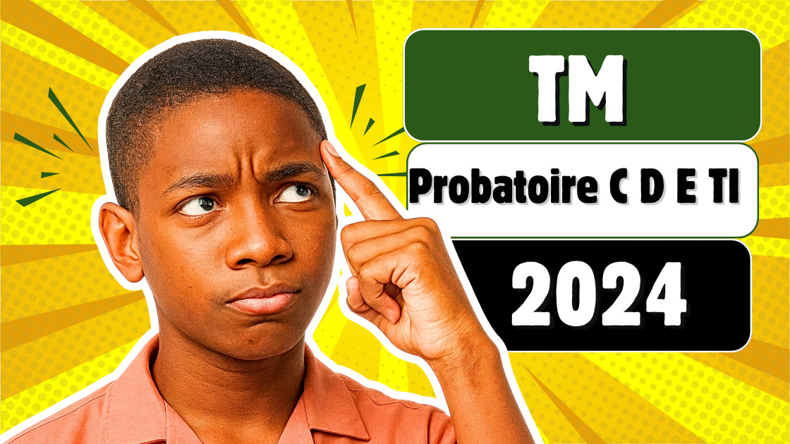 Épreuve de travail manuel au Probatoire C, D, E et TI 2024