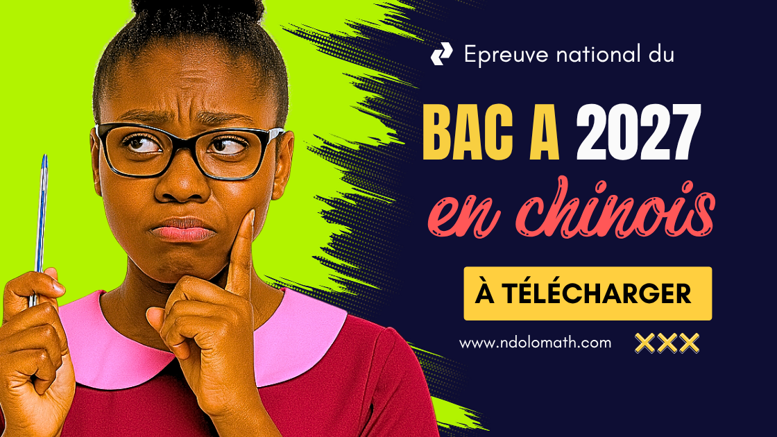 Épreuve chinois BAC A 2027