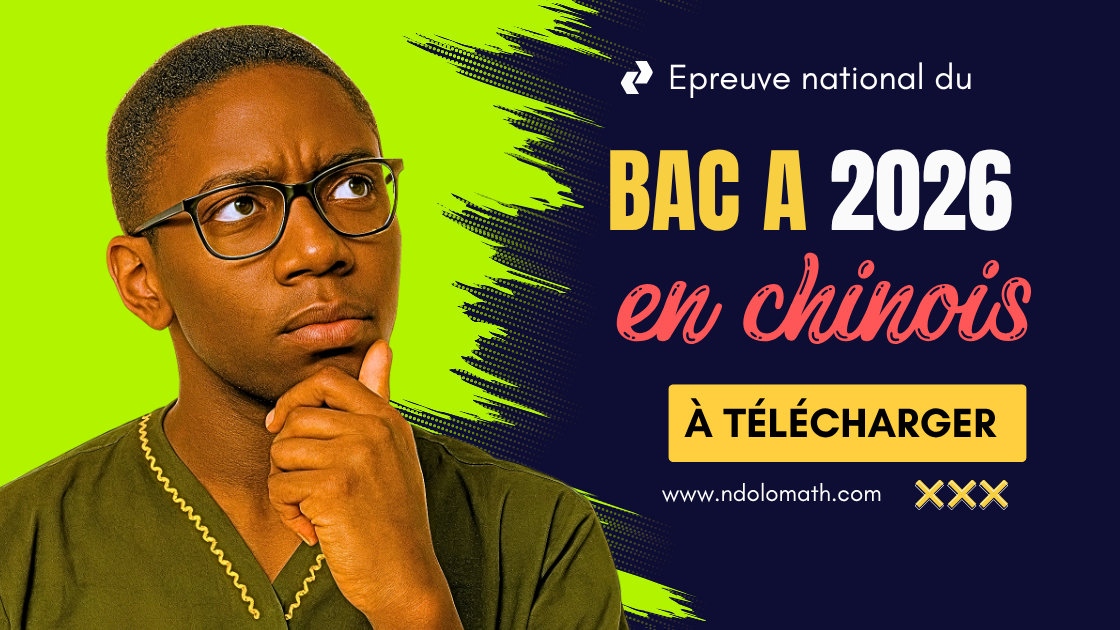 Épreuve chinois BAC A 2026