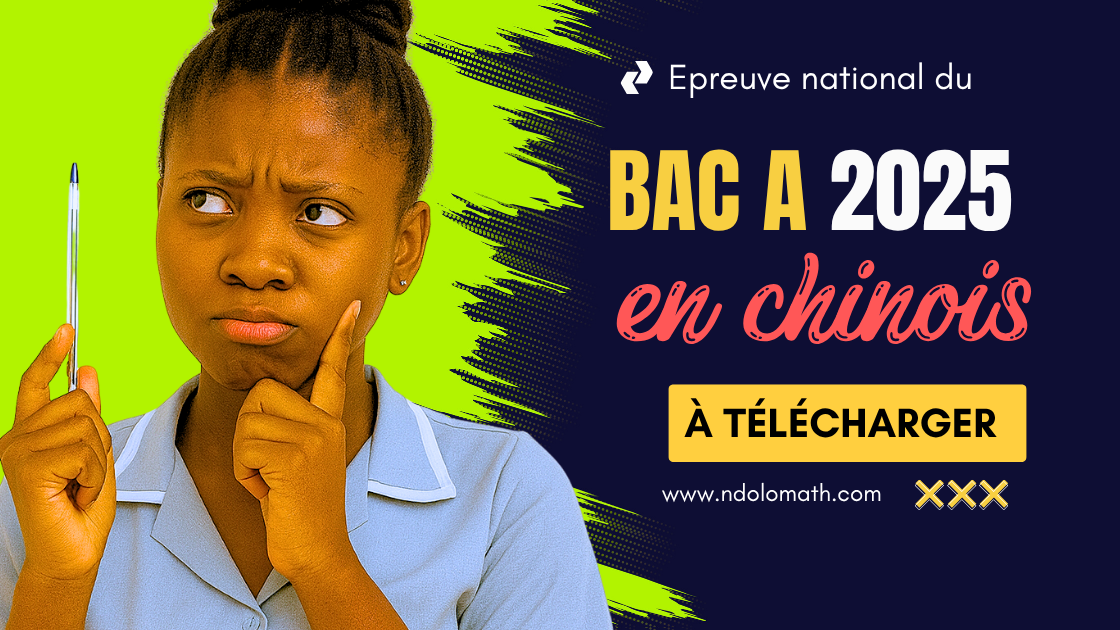 Épreuve chinois BAC A 2025