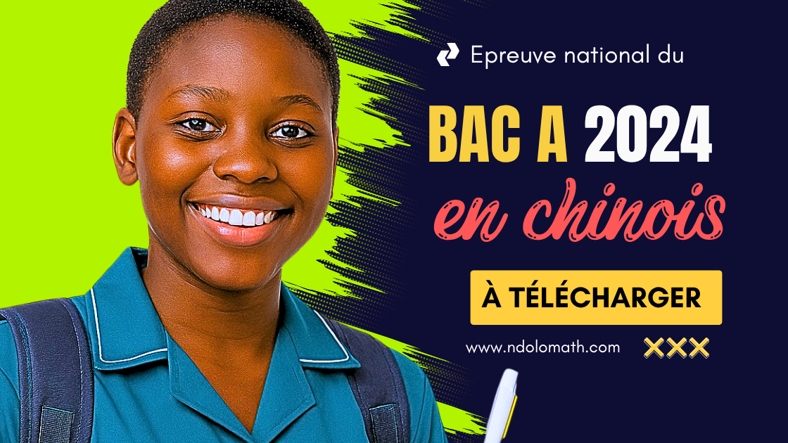 Épreuve chinois BAC A 2024