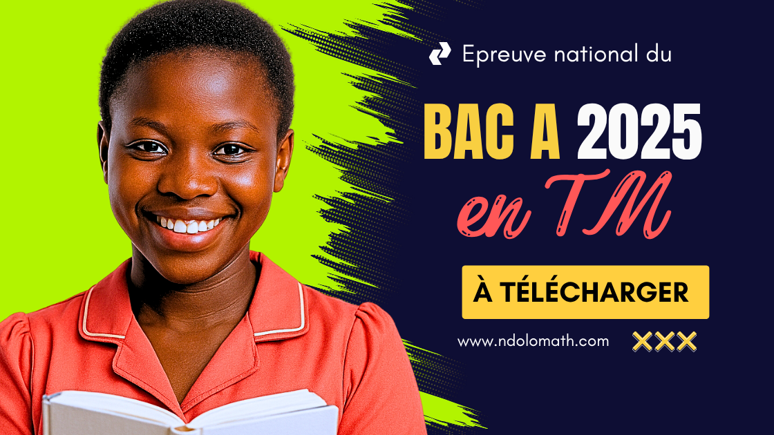 Épreuve de travail manuel BAC A 2025