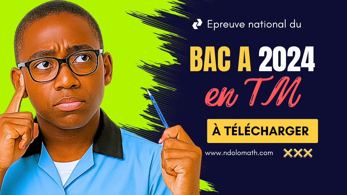 Épreuve de travail manuel BAC A 2024