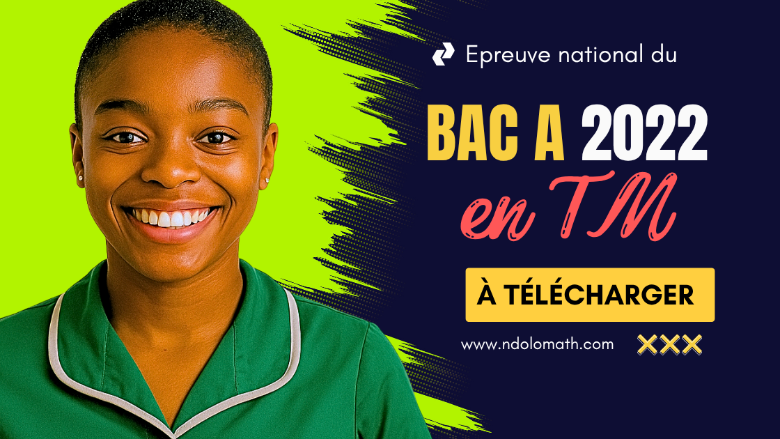 Épreuve de travail manuel BAC A 2022
