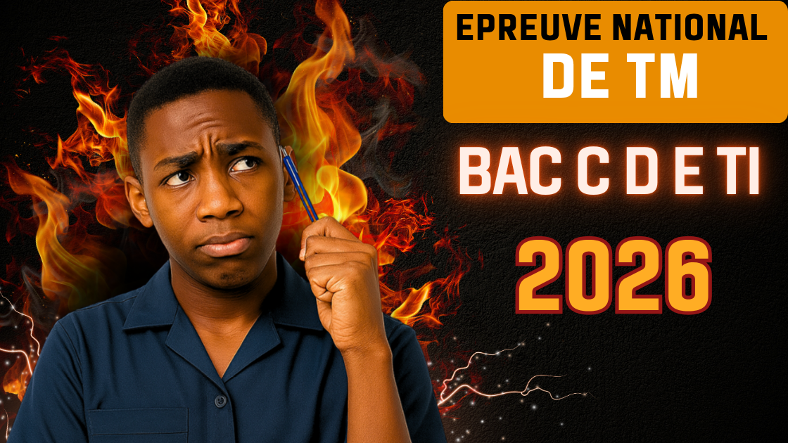 Épreuve de travail manuel BAC C D E TI 2026