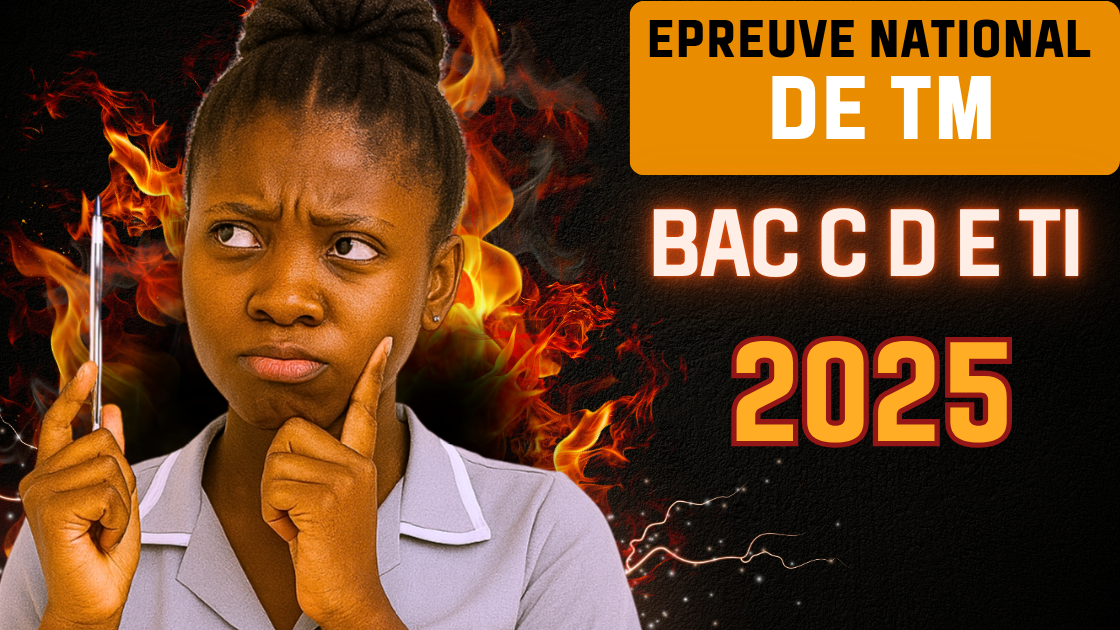 Épreuve de travail manuel BAC C D E TI 2025