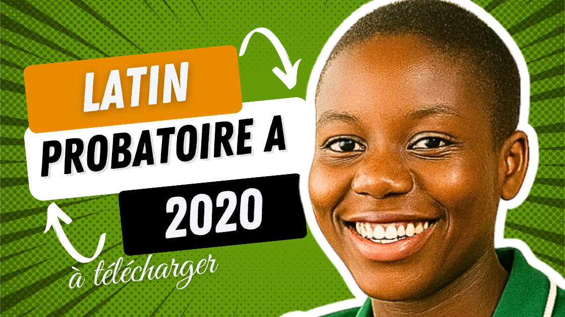 Épreuve facultative de Latin au Probatoire A 2020