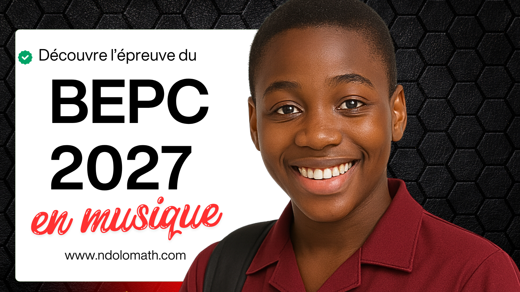 Épreuve facultative de Musique au BEPC 2027