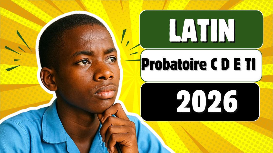 Épreuve facultative de Latin au Probatoire C D E TI 2026