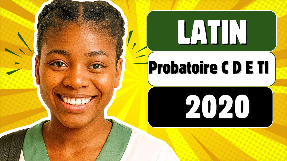 Épreuve facultative de Latin au Probatoire C D E TI 2020