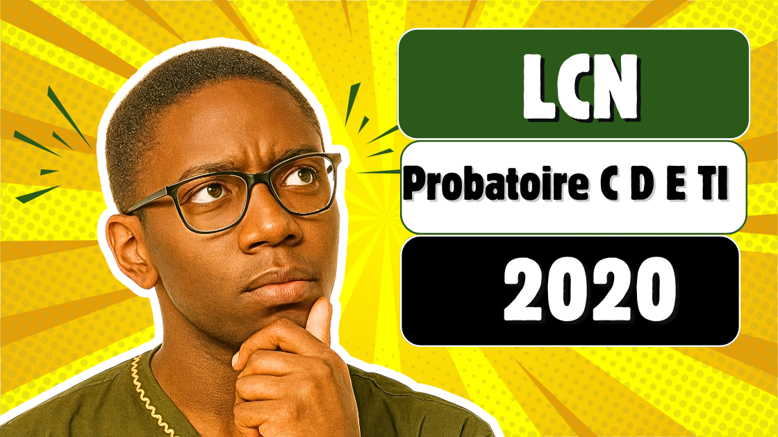 Épreuve facultative de Langue Nationale au Probatoire C D E TI 2020