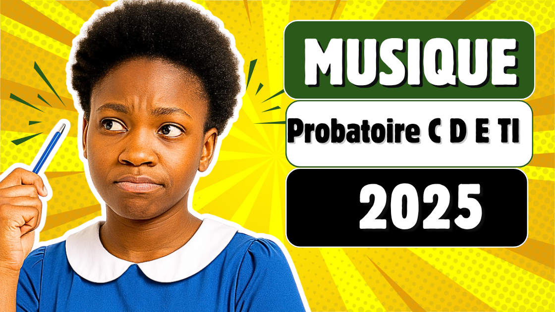 Épreuve facultative de Musique au Probatoire C D E TI 2025