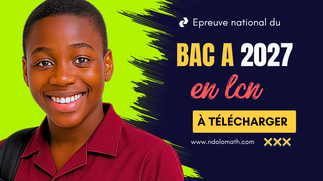 Épreuve facultative de Langue Nationale au BAC A 2027