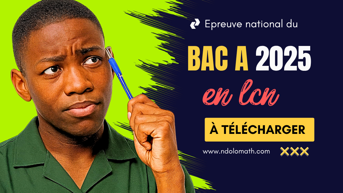 Épreuve facultative de Langue Nationale au BAC A 2025
