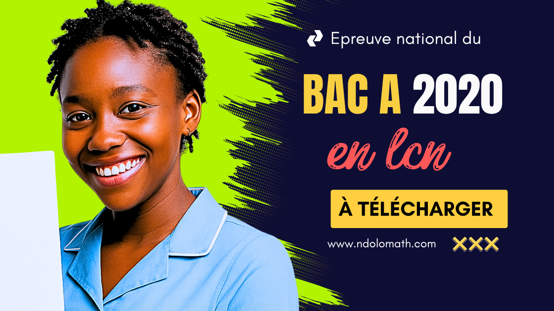 Épreuve facultative de Langue Nationale au BAC A 2020