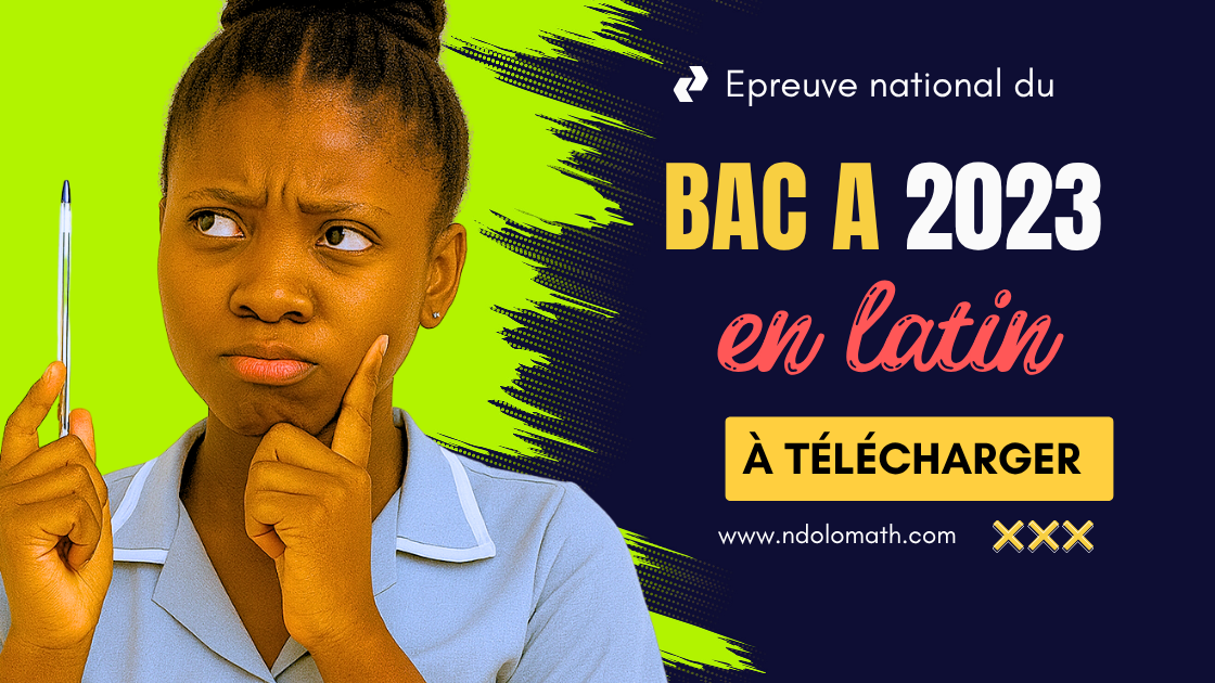 Épreuve facultative de Latin au BAC A 2023