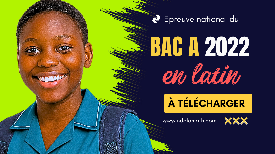 Épreuve facultative de Latin au BAC A 2022