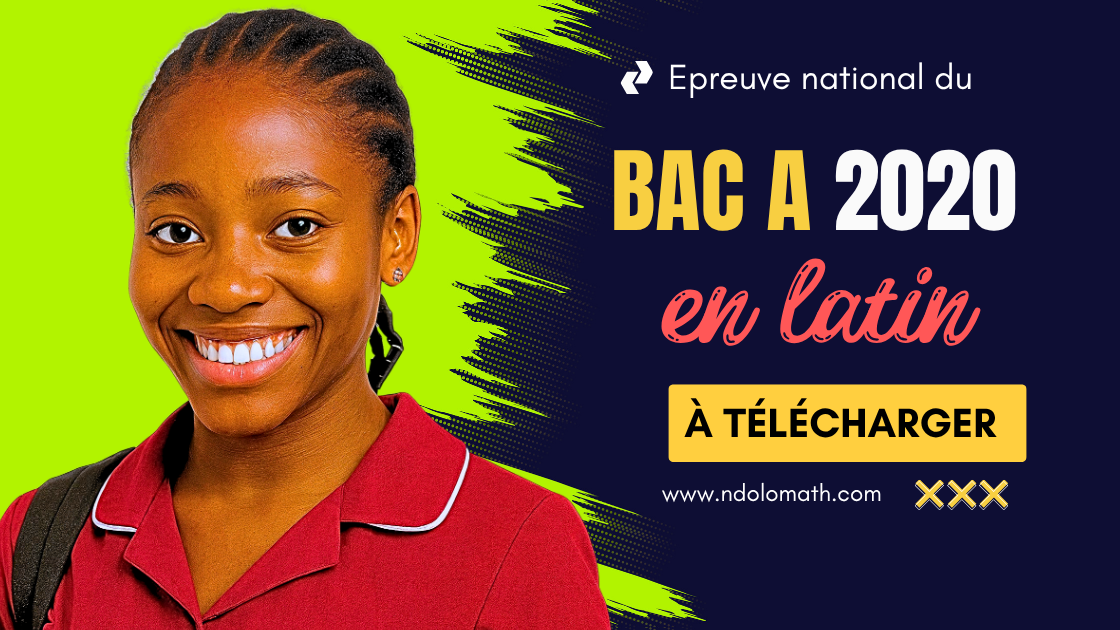 Épreuve facultative de Latin au BAC A 2020