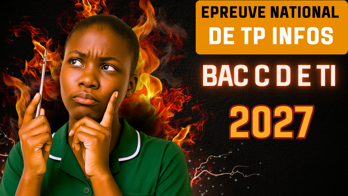 Épreuve pratique facultative d’Informatique au BAC C D E 2027