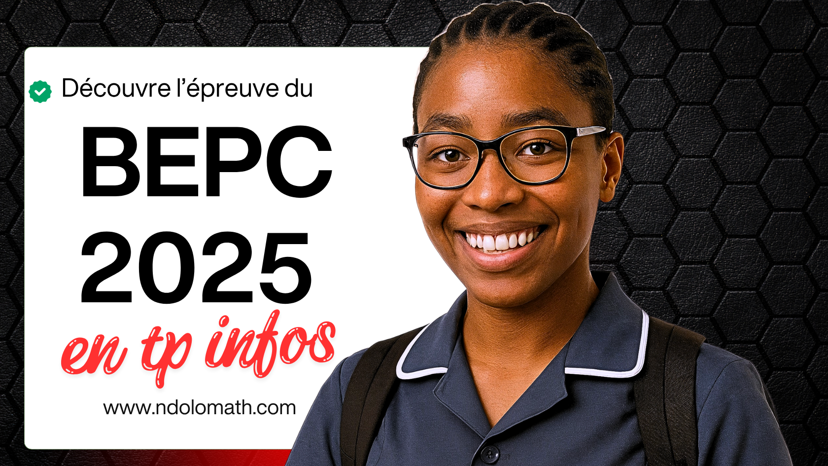 Épreuve pratique facultative d’Informatique au BEPC 2025