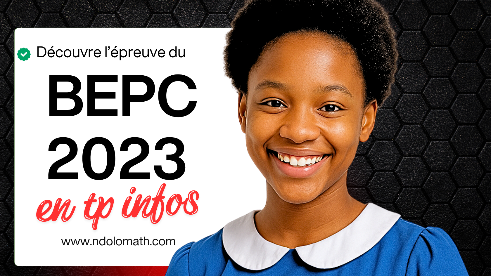 Épreuve pratique facultative d’Informatique au BEPC 2023