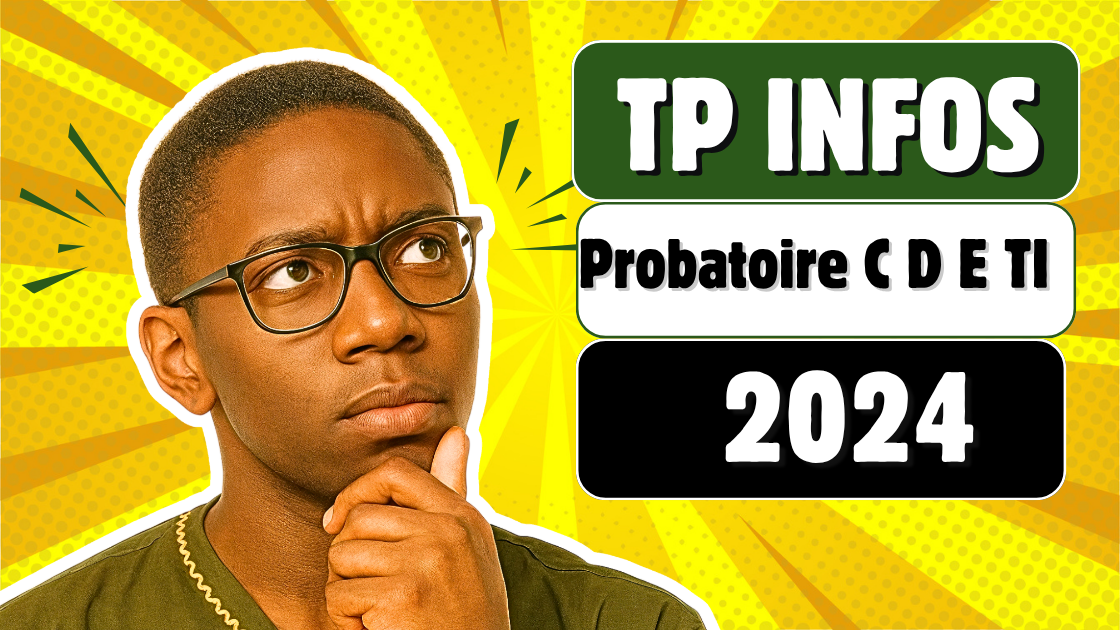Épreuve pratique facultative d’Informatique au Probatoire C D E 2024