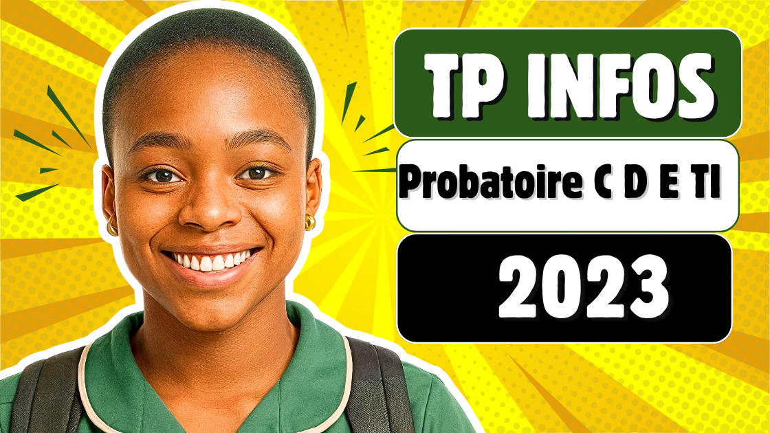 Épreuve pratique facultative d’Informatique au Probatoire C D E 2023