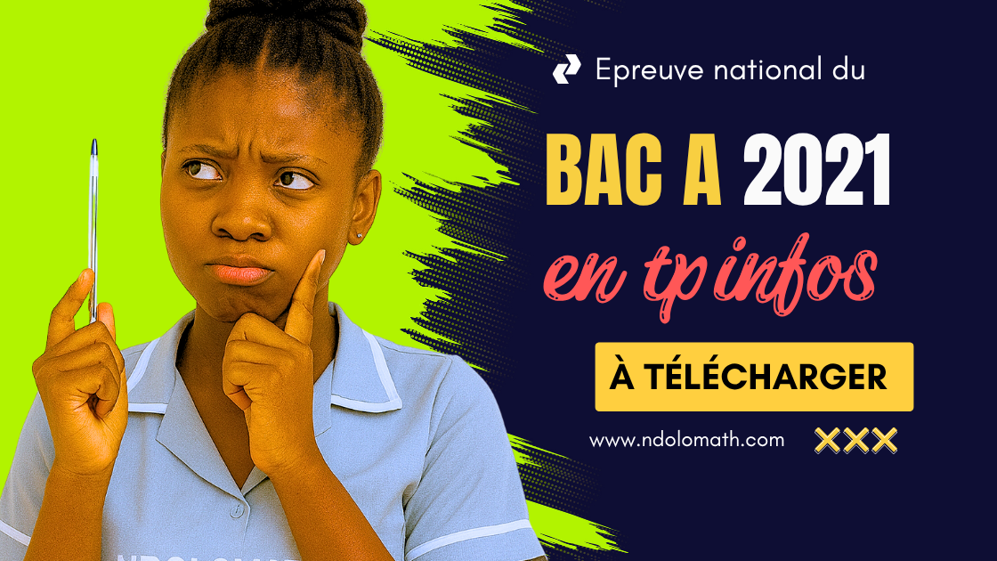 Épreuve pratique facultative d’Informatique au BAC A 2021