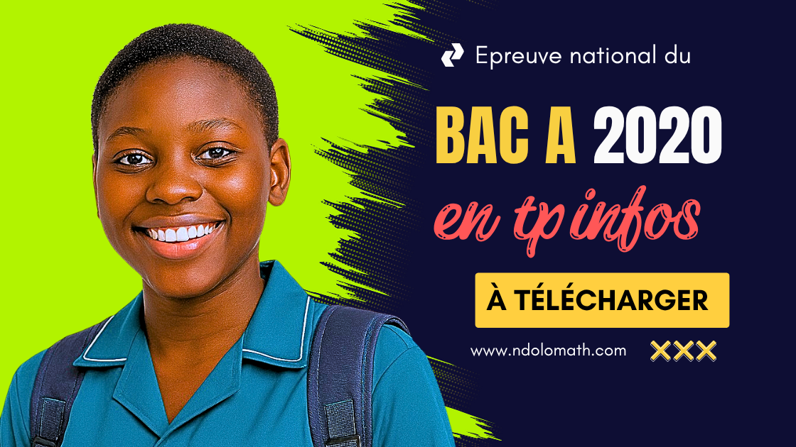 Épreuve pratique facultative d’Informatique au BAC A 2020