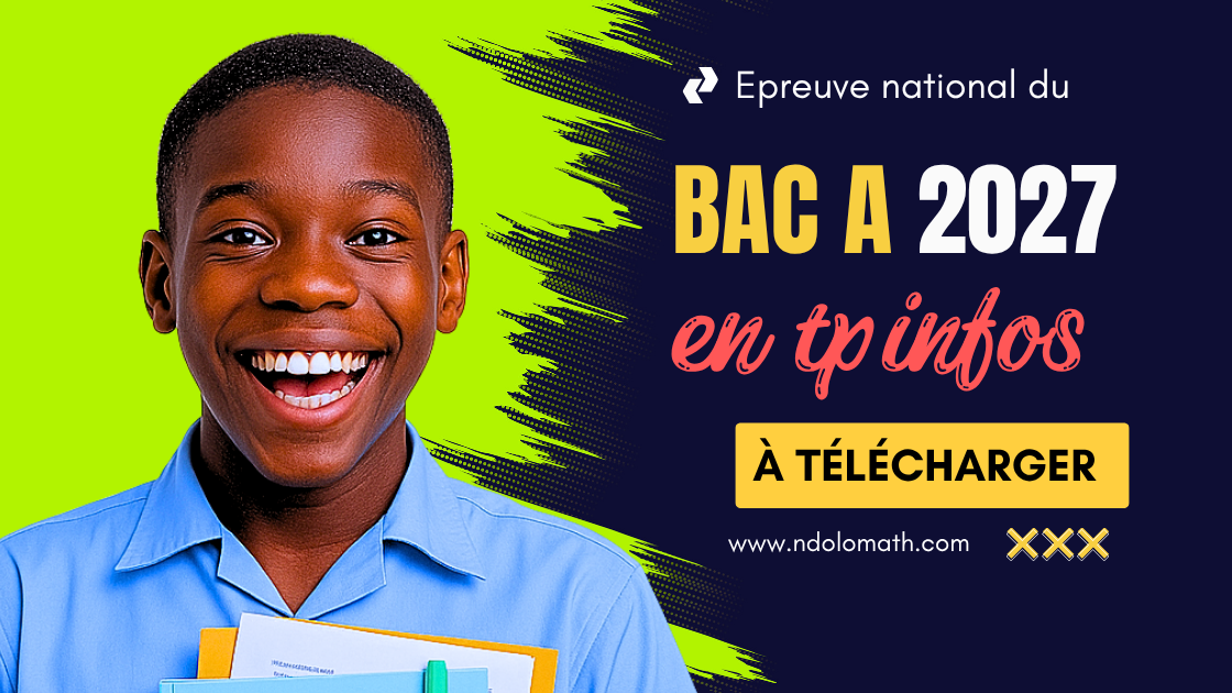 Épreuve pratique facultative d’Informatique au BAC A 2027
