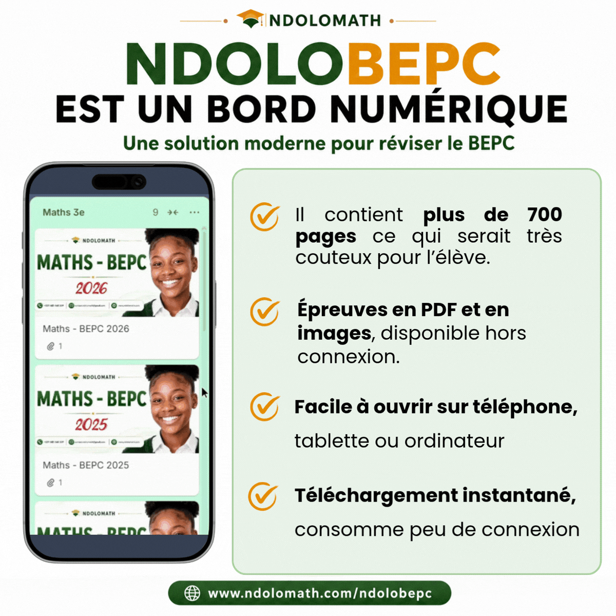 Animation de présentation du produit NdoloBEPC