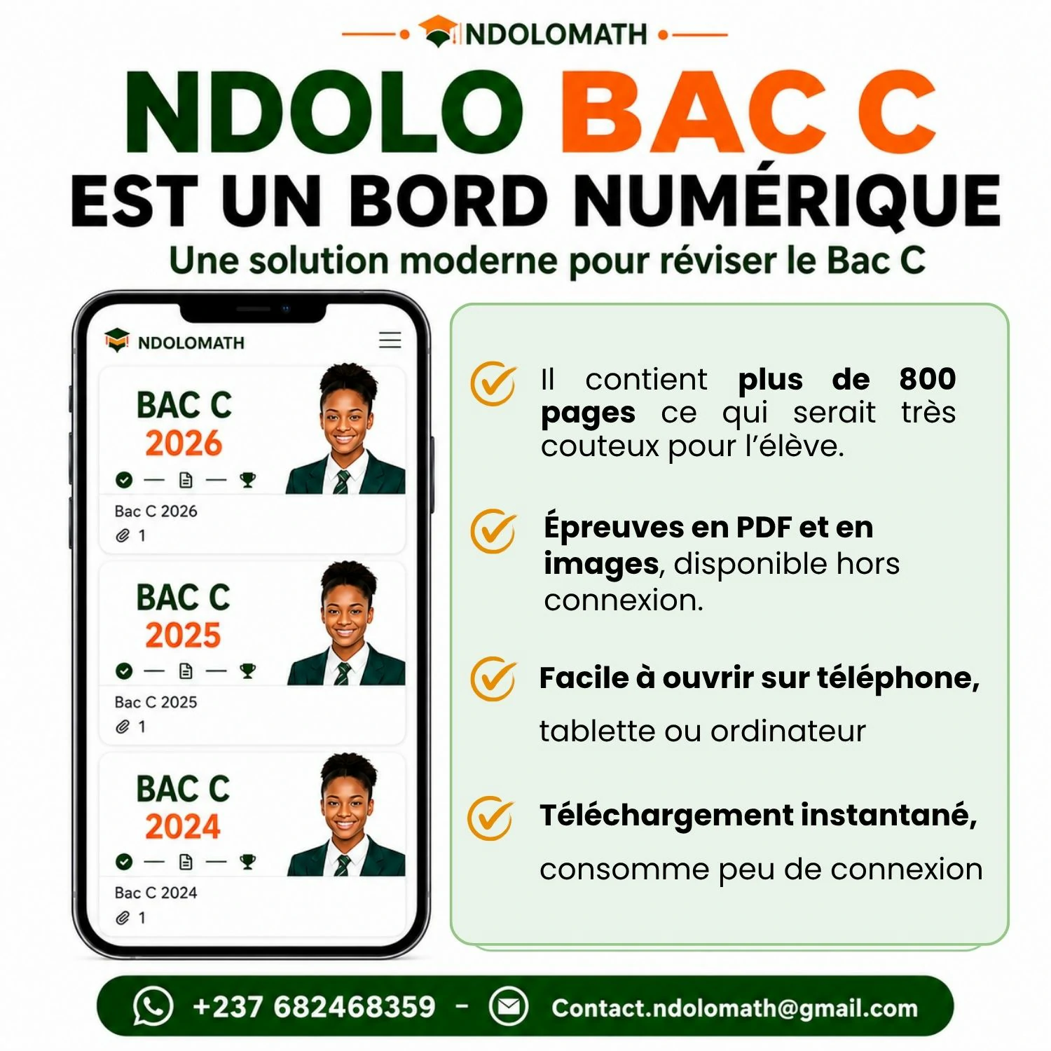 Avantages du produit NdoloBAC C