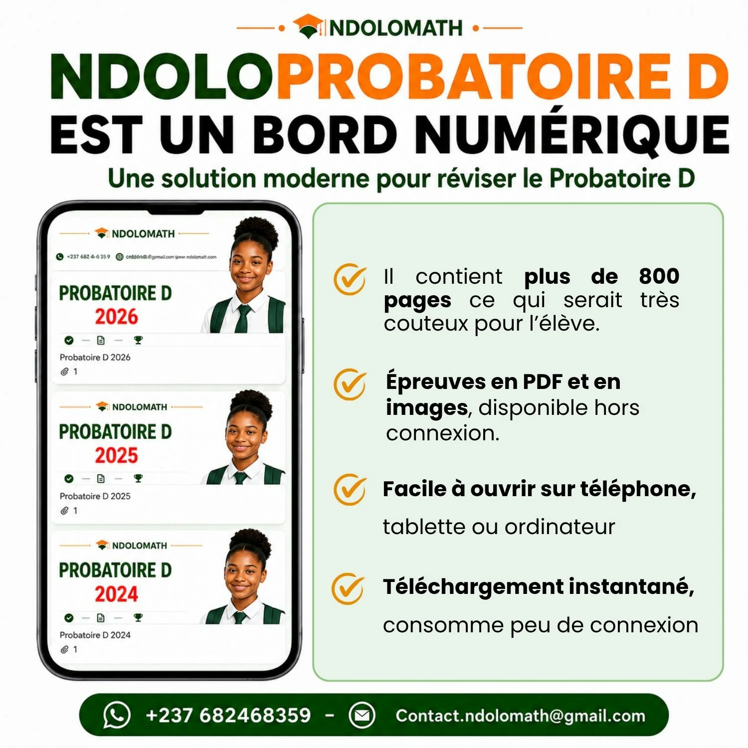 Avantages du produit NdoloProbatoire D