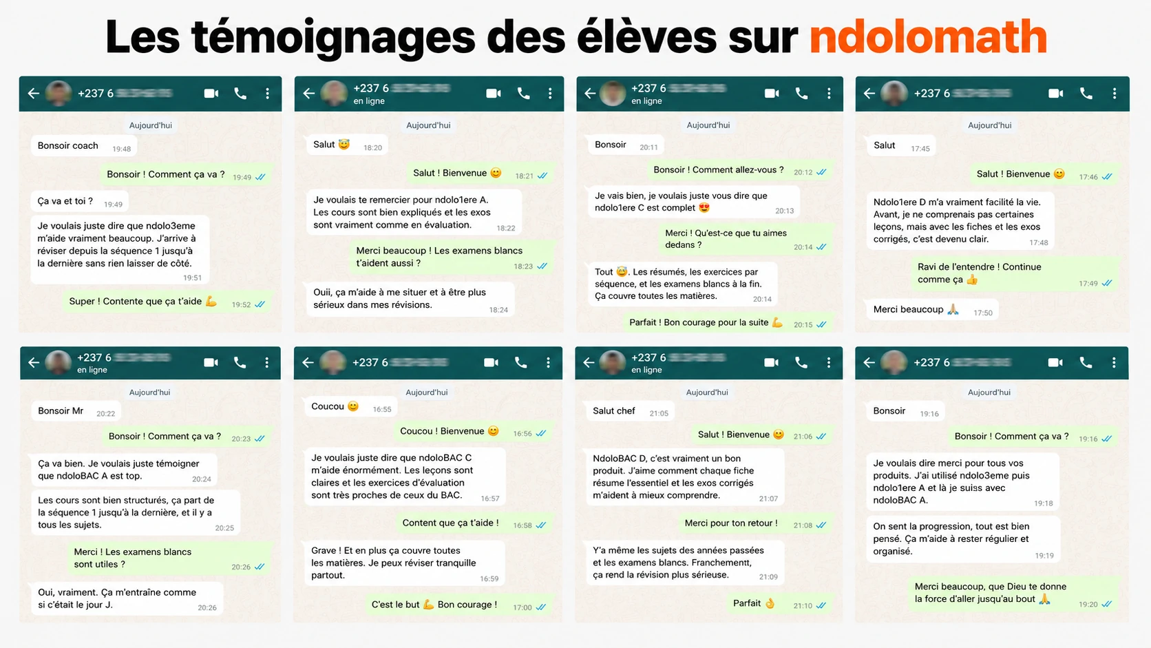 Témoignages des utilisateurs Ndolomath
