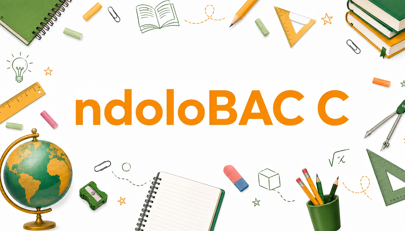 NdoloBAC C, pack complet pour préparer le BAC C avec sujets corrigés, PDF, images et bonus de révision