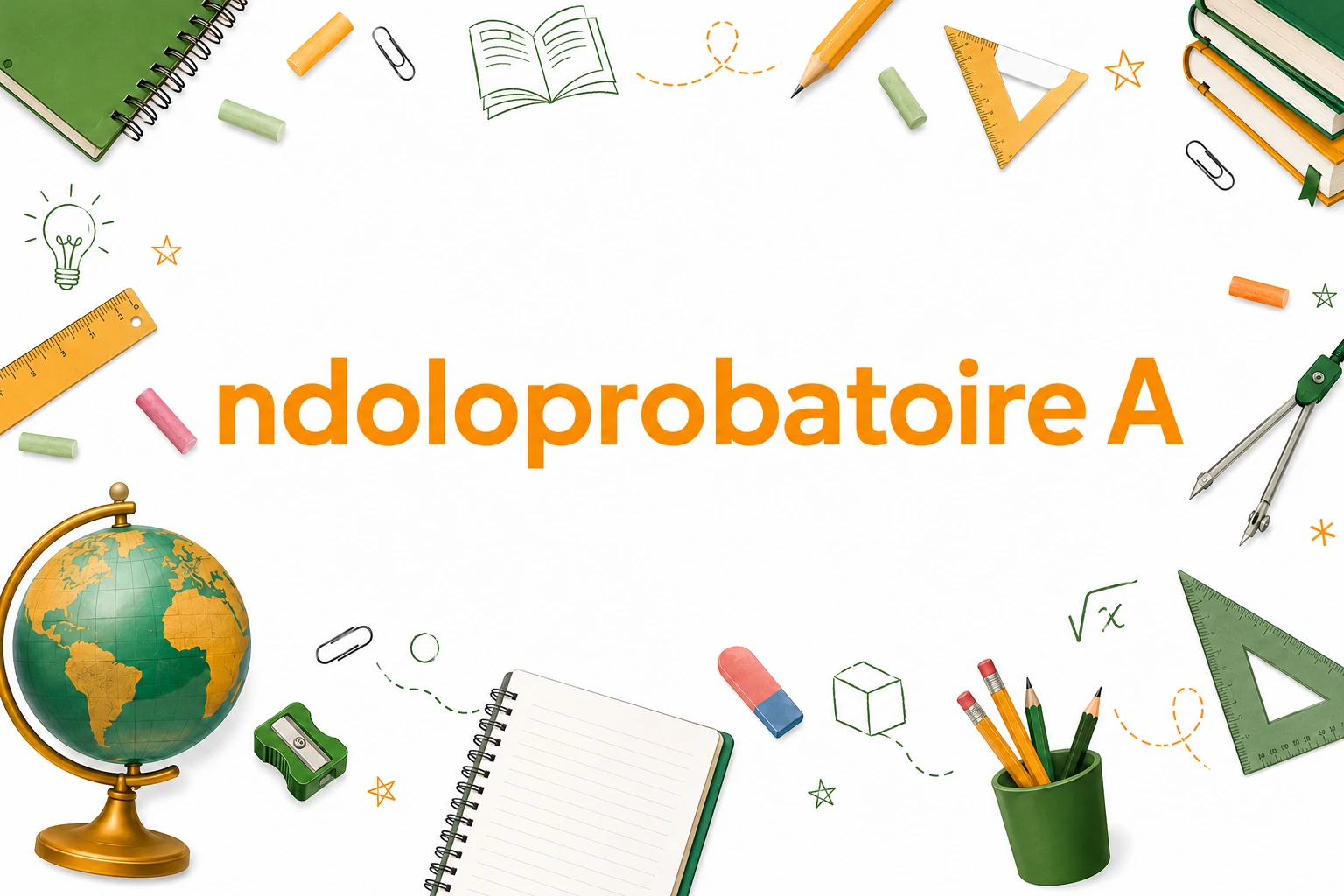 NdoloProbatoire A, pack complet pour préparer le Probatoire A avec sujets corrigés, PDF, images et bonus de révision