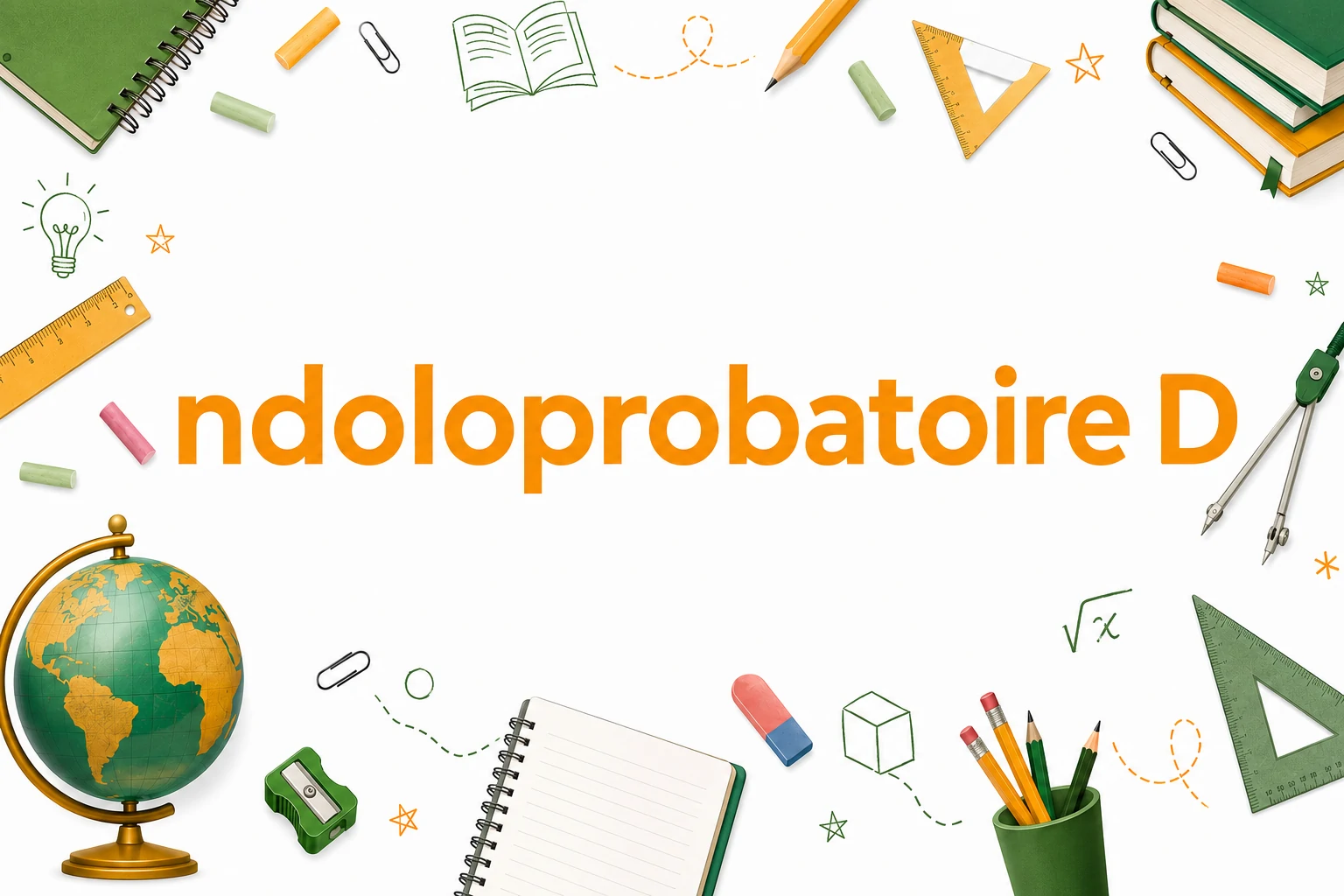 NdoloProbatoire D, pack complet pour préparer le Probatoire D avec sujets corrigés, PDF, images et bonus de révision