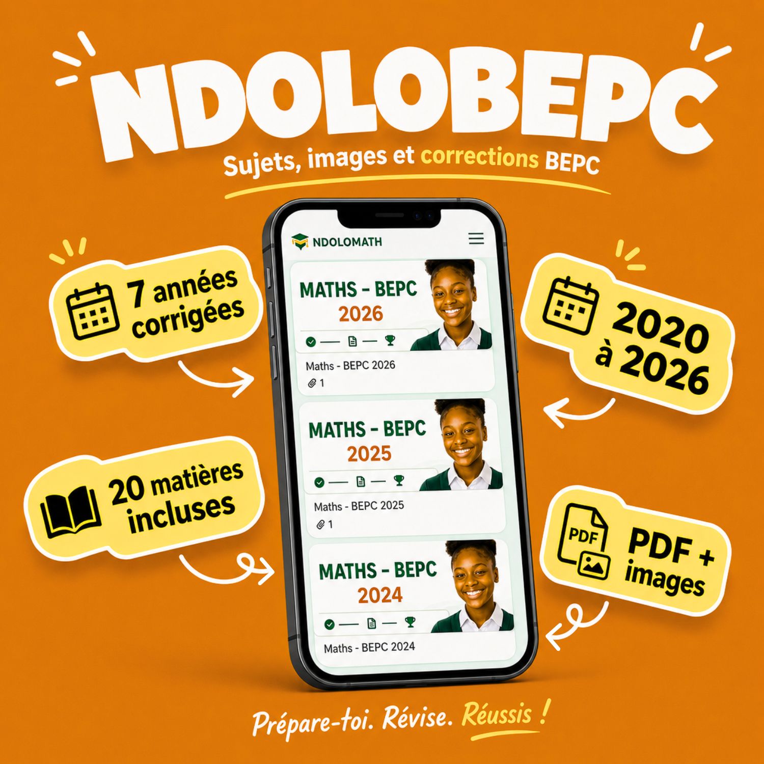 Présentation de NdoloBEPC, bord numérique pour réviser le BEPC