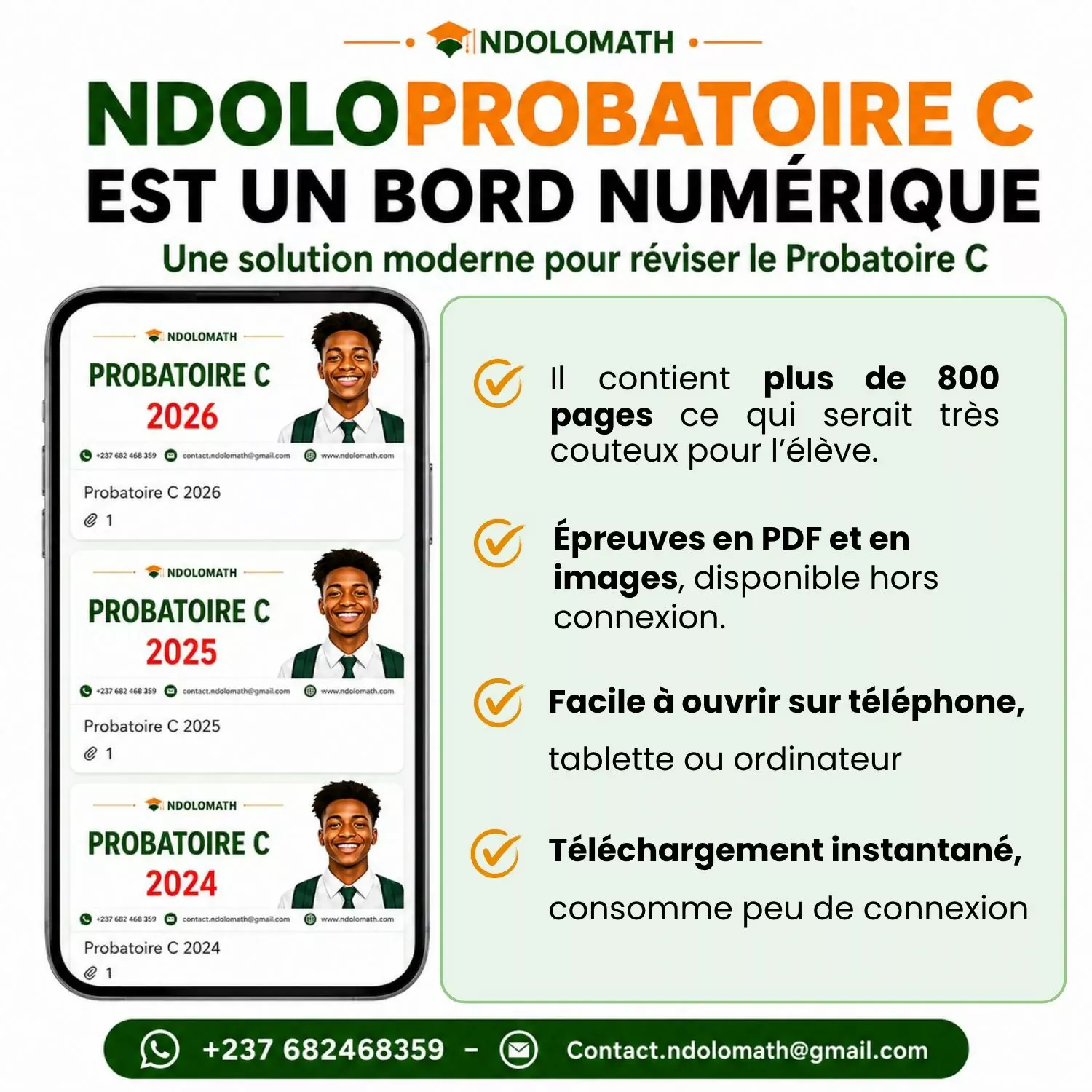 Avantages du produit NdoloProbatoire C